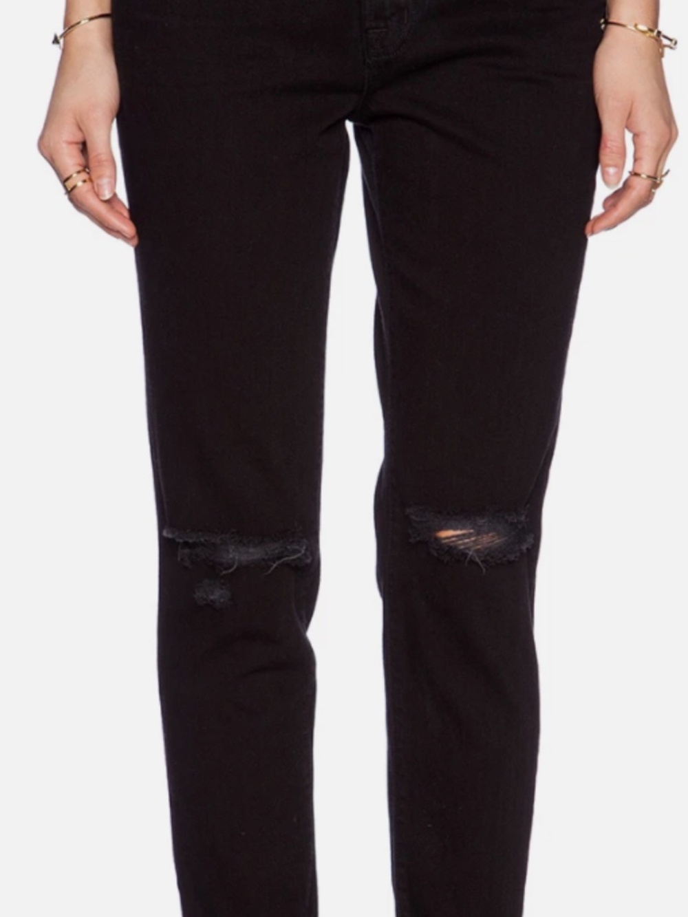 J Brand  Jake Slim Distressed Boyfriend Jean